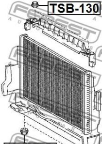 Фото 2 - Прочий элемент системы охлаждения FEBEST TSB130
