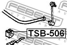 Фото 2 - Втулка стабілізатора FEBEST TSB5-06 (TSB506)