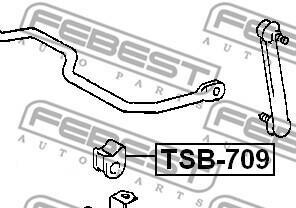 Фото 2 - Втулка стабилизатора FEBEST TSB709