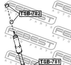 Фото 2 - Пильник/відбійник FEBEST TSB7-82 (TSB782)