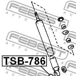 Фото 2 - Пильник/відбійник FEBEST TSB786