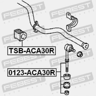 Фото 2 - Втулка стабилизатора FEBEST TSB-ACA30R