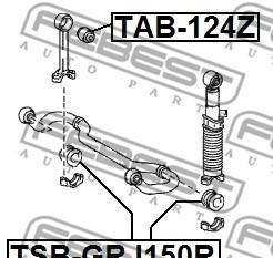 Фото 2 - Втулка стабілізатора FEBEST TSBG-RJ150R