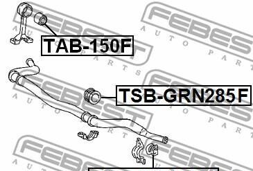 Фото 2 - Втулка стабилизатора FEBEST TSBGRN285F