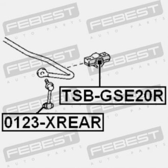 Фото 2 - Втулка стабілізатора FEBEST TSBGSE20R