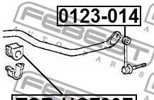 Фото 2 - Втулка стабилизатора FEBEST TSBU-CF30F (TSBUCF30F)