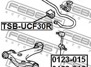 Фото 2 - Втулка стабилизатора FEBEST TSBU-CF30R (TSBUCF30R)