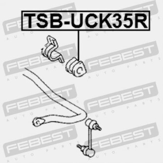 Фото 2 - Втулка стабілізатора FEBEST TSBUCK35R