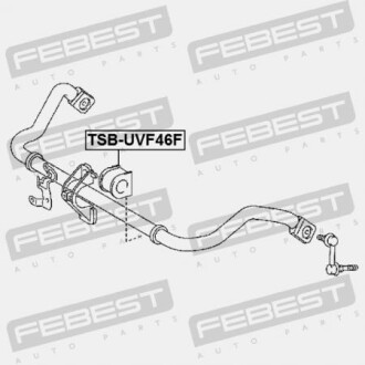Фото 2 - Втулка стабілізатора FEBEST TSBUVF46F