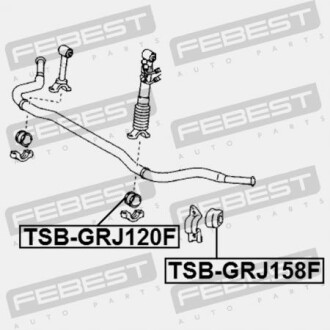 Фото 2 - Втулка стабілізатора FEBEST TSBUZJ120F