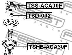 Фото 2 - Опора стойки амортизатора FEBEST TSD-002