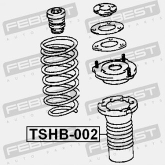 Фото 2 - Пильник/відбійник FEBEST TSHB-002 (TSHB002)