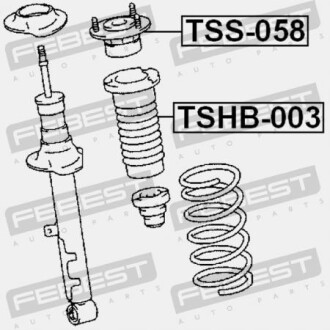 Фото 2 - Пыльник/отбойник FEBEST TSHB-003 (TSHB003)