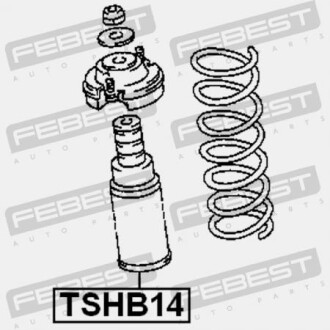 Фото 2 - Пильник/відбійник FEBEST TSHB14
