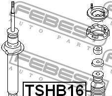Фото 2 - Пильник/відбійник FEBEST TSHB16