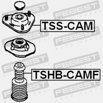 Фото 2 - Пильник/відбійник FEBEST TSHBCAMF