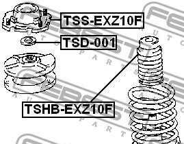 Фото 2 - Пильник/відбійник FEBEST TSHB-EXZ10F (TSHBEXZ10F)