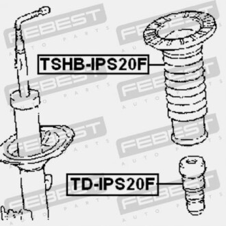 Фото 2 - Пыльник/отбойник FEBEST TSHBIPS20F