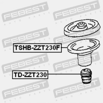 Фото 2 - Пильник/відбійник FEBEST TSHBZZT230F
