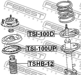 Фото 2 - Тарелка пружины FEBEST TSI100D