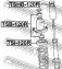 ПPОСТАВКА ЗАДНЕЙ ПPУЖИНЫ ВЕPХНЯЯ TSI-120 - (88971270, 4825702040, 4825747010) FEBEST TSI120R (фото 2)