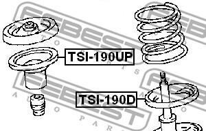 Фото 2 - Тарелка пружины FEBEST TSI190D