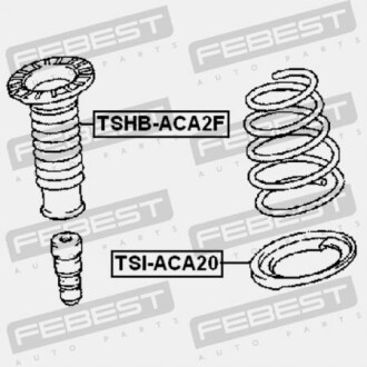 Фото 2 - Тарілка пружини FEBEST TSI-ACA20 (TSIACA20)