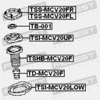 Фото 2 - Тарелка пружины FEBEST TSIMCV20LOW