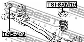 Фото 2 - Тарелка пружины FEBEST TSIS-XM10 (TSISXM10)