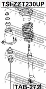 Фото 2 - Тарелка пружины FEBEST TSI-ZZT230UP (TSIZZT230UP)