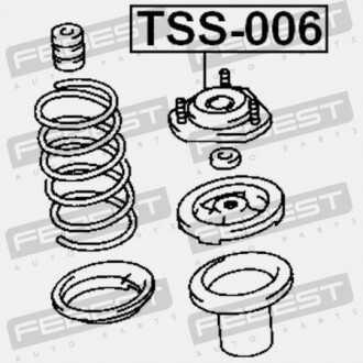 Фото 2 - Опора стійки амортизатора FEBEST TSS-006 (TSS006)