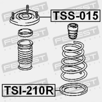 Фото 2 - Опора стійки амортизатора FEBEST TSS-015 (TSS015)