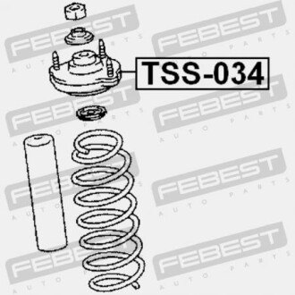 Фото 2 - Опора стійки амортизатора FEBEST TSS-034 (TSS034)