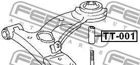 Фото 2 - Сайлентблок важеля FEBEST TT00-1 (TT001)