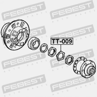 Фото 2 - Комплектующая ступицы FEBEST TT-009 (TT009)