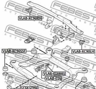 Фото 2 - Подушка двигуна FEBEST VLAB-016 (VLAB016)