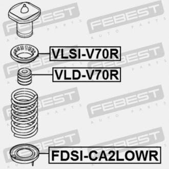 Фото 2 - Тарелка пружины FEBEST VLSIV70R