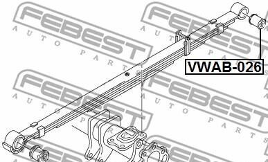 Фото 2 - Ресора FEBEST VWAB-026 (VWAB026)
