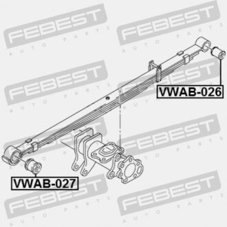 Фото 2 - Ресора FEBEST VWAB-027 (VWAB027)