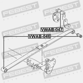 Фото 2 - Ресора FEBEST VWAB046