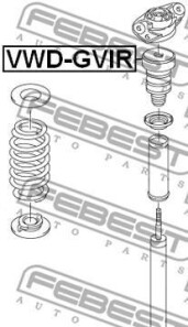 Фото 2 - Стойка амортизатору (амортизатор) FEBEST VWDG-VIR