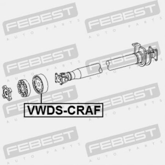 Фото 2 - Автозапчастина FEBEST VWDS-CRAF (VWDSCRAF)