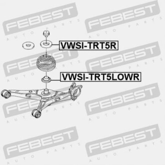 Фото 2 - Тарілка пружини FEBEST VWSITRT5LOWR