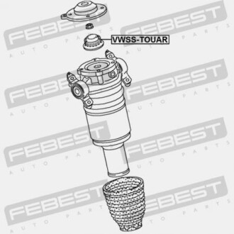 Фото 2 - Опора стойки амортизатора FEBEST VWSSTOUAR