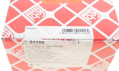 Фото 3 - Подушка двигателя FEBI BILSTEIN 01109