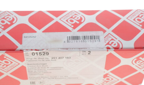 Фото 3 - Сайлентблок важеля FEBI BILSTEIN 01529