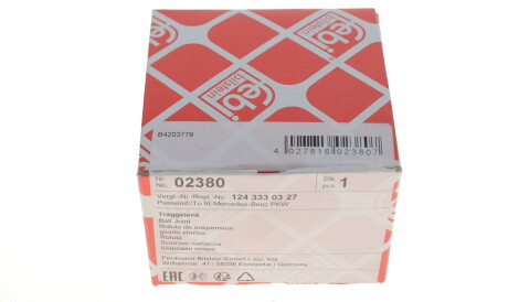 Фото 3 - Шарова опора FEBI BILSTEIN 02380