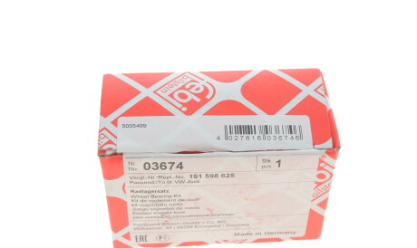 Фото 3 - Подшипник ступицы FEBI BILSTEIN 03674