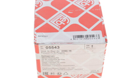 Фото 3 - Підшипник маточини FEBI BILSTEIN 05543