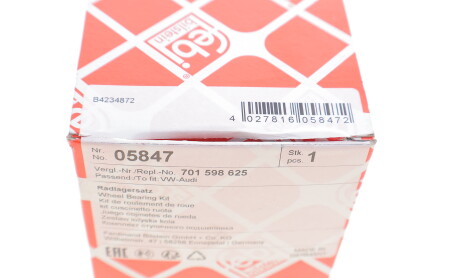 Фото 5 - Підшипник маточини FEBI BILSTEIN 05847